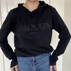 Balmain  logo-print sweatshirt size 10